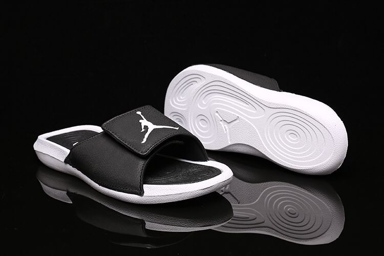 Women Air Jordan Hydro 6 Sandals Black White